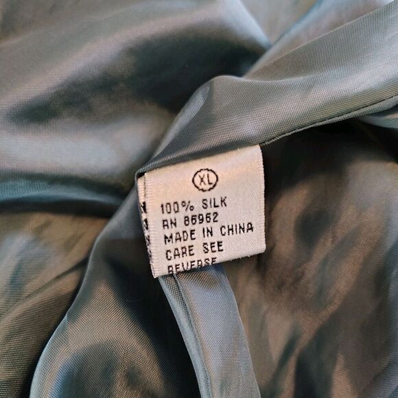 Vintage 1994 GREEDY Movie Promo MCA Universal Bomber Jacket XL Green Silk 90s - Picture 4 of 9